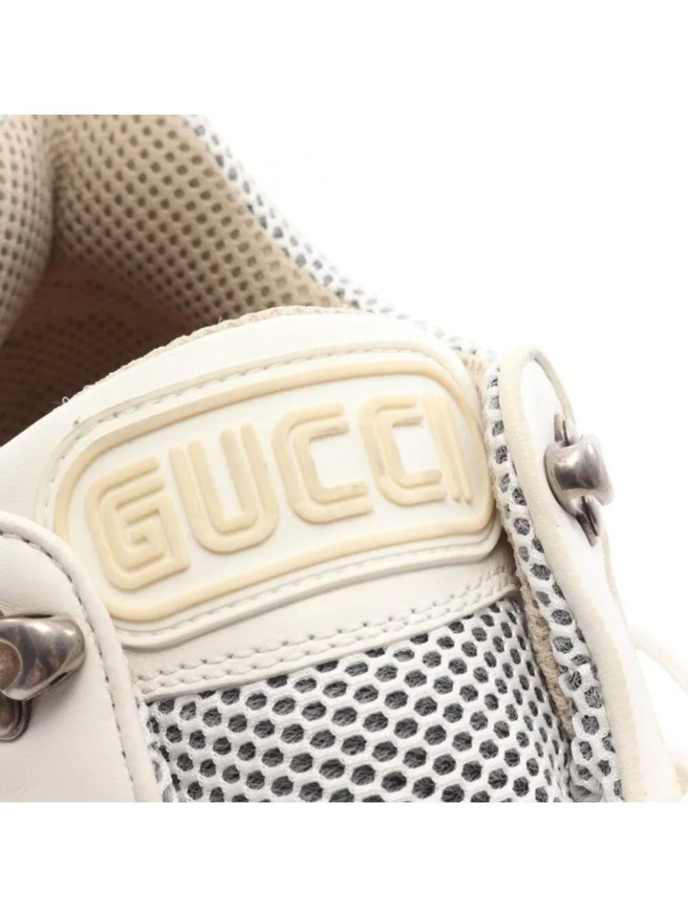 Gucci Sneakers Flashtrek White Leather Suede